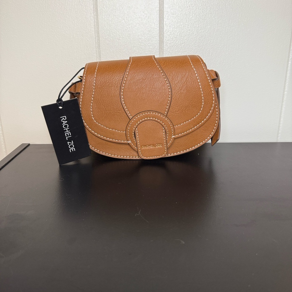 Rachel Zoe Tan Leather Crossbody Bag
